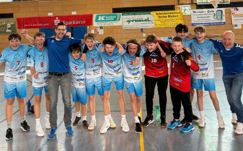 mC erreicht durch 29:28 Heimsieg am letzten Spieltag den 2. Tabellenplatz und wechselt geschlossen in die B-Jugend