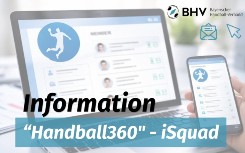 Registrierung für "Handball360" - iSquad
