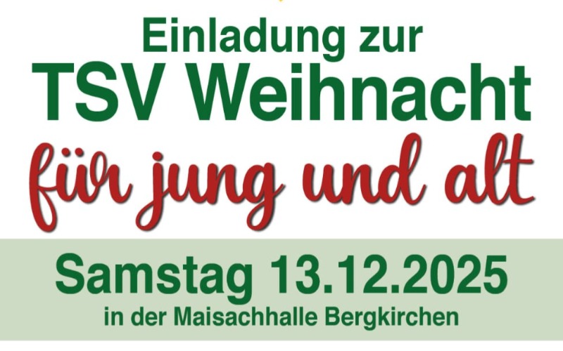 Weihnachtsfeier TSV Bergkirchen